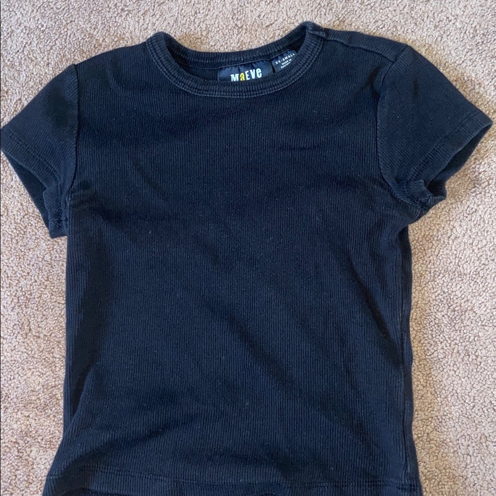 Maeve Classic Black Tee